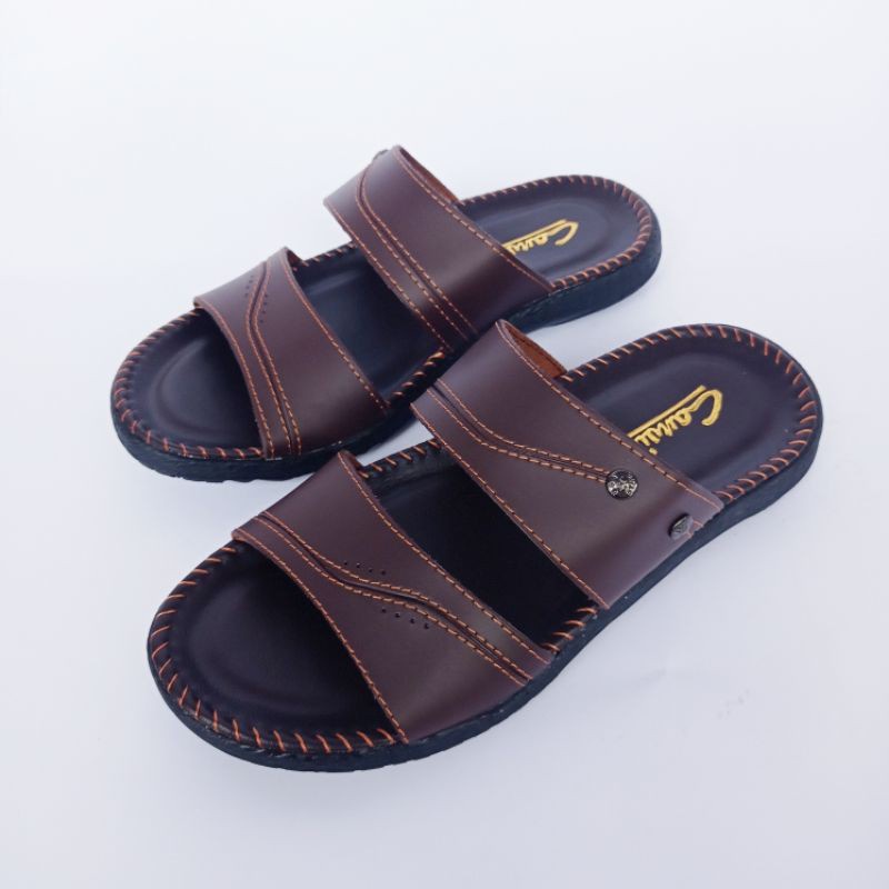 Sanda Pria Selop Canvil Best Quality | Sandal Pria Dewasa | Sandal Casual | Sandal Pria Kekinian