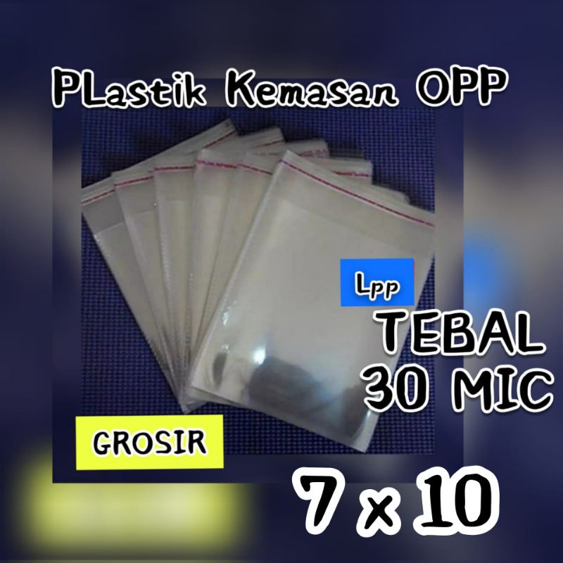 

Plastik Opp Seal Atas uk 7 x 10 cm ~TEBAL 30 MIC.