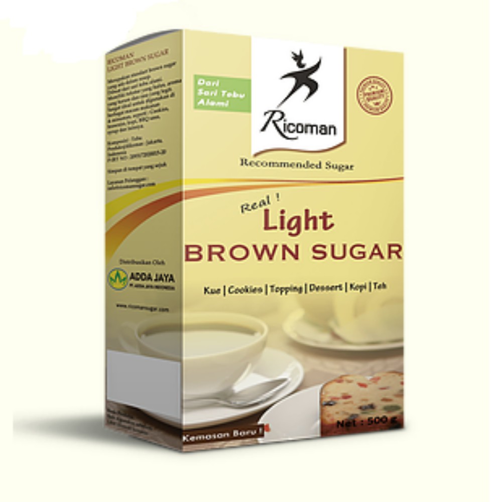 

Ricoman Light Brown Sugar 500gr