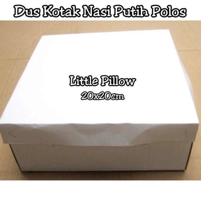 

Dus Kotak Nasi Putih Polos 20X20Cm Plw-874