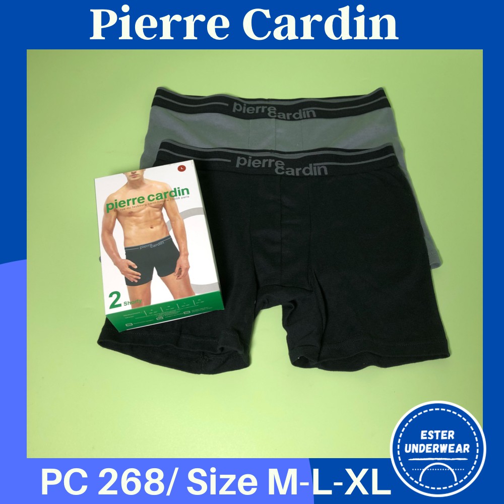 Celana Boxer Pria PIERRE CARDIN PC 268 ISI-2 PCS bahan katun