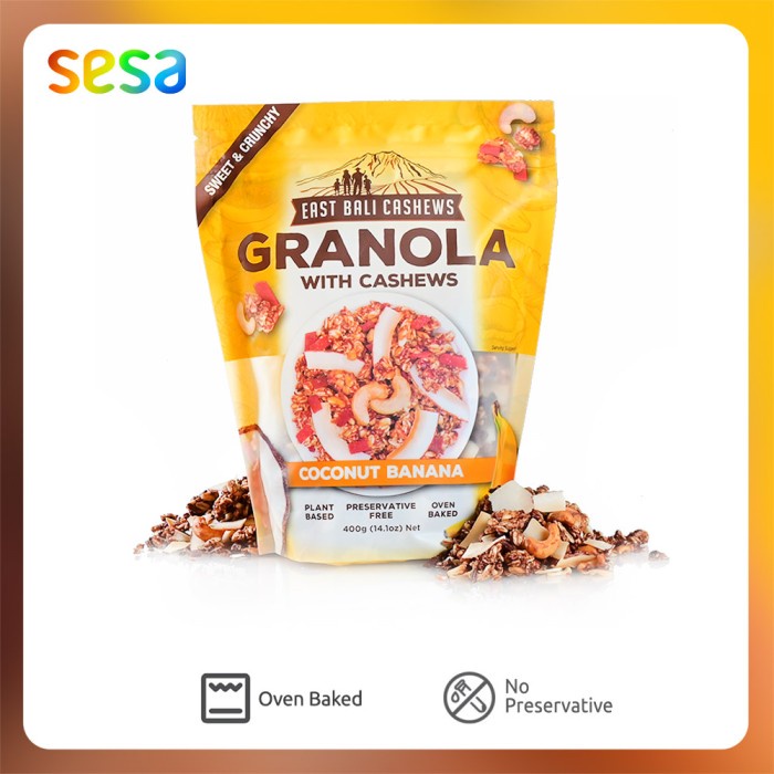 

Jual Granola Coconut Banana Ebc 400 G