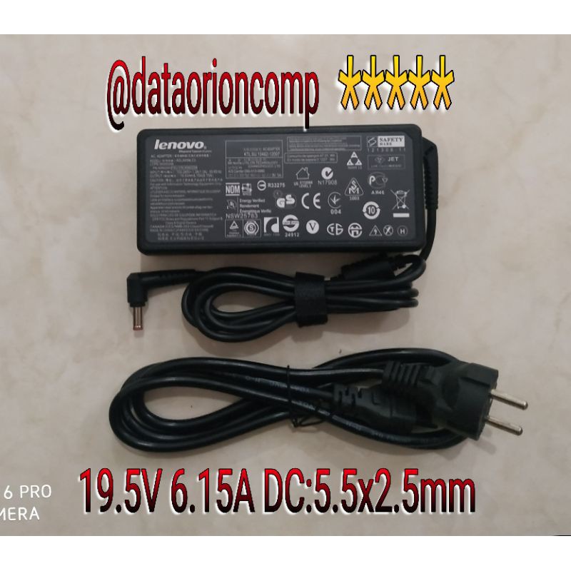 Adaptor Charger Lenovo 19.5V 6.15A DC 5.5*2.5 mm for Lenovo Idea B505 C200 ADLLNV12