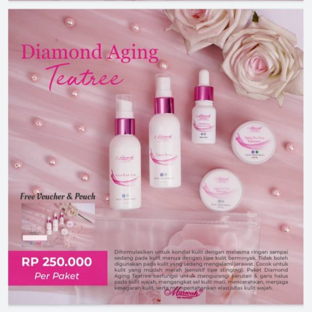 Marwah Diamon Aging Teatree/marwah skincare/skincare/skincare aman/skincare hala/skincare bpom