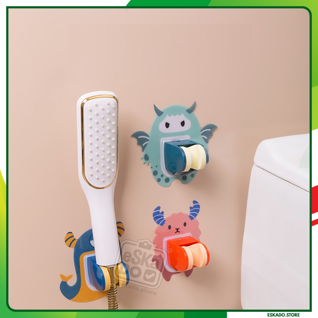 Bracket Dudukan Shower Kamar Mandi Adjustable Motif Kartun Lucu