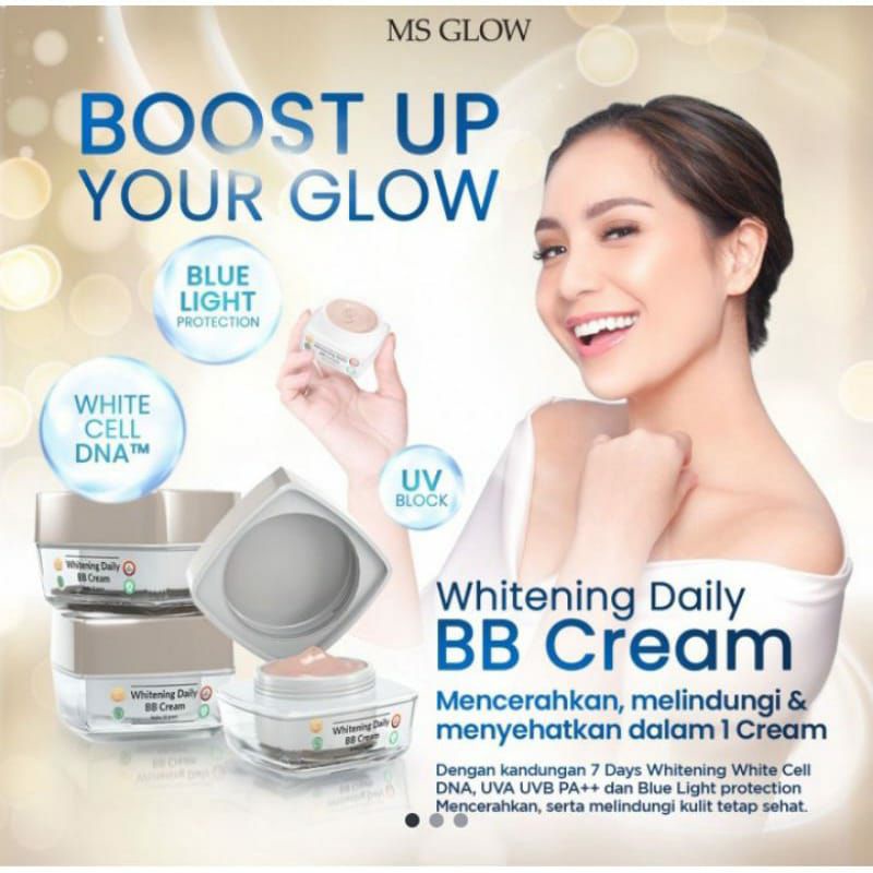 WHITENING DAILY BB CREAM MS GLOW BB CREAM MS GLOW ORIGINAL COD