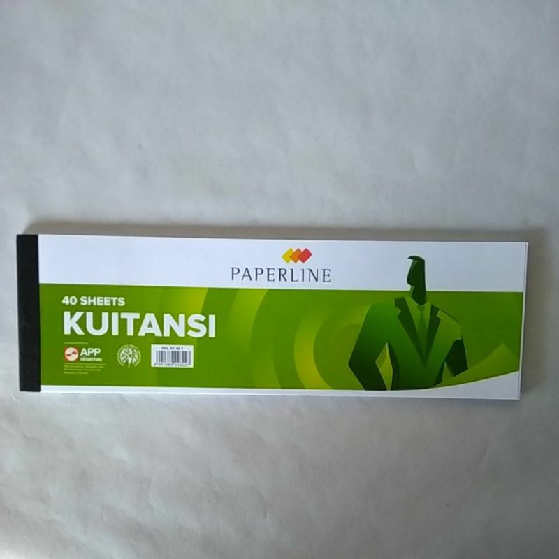 

Buku kwitansi Paperline KT 40 T sedang isi 40 lbr/bk uk. 10 cm x 32 cm dijual 2bk/pk