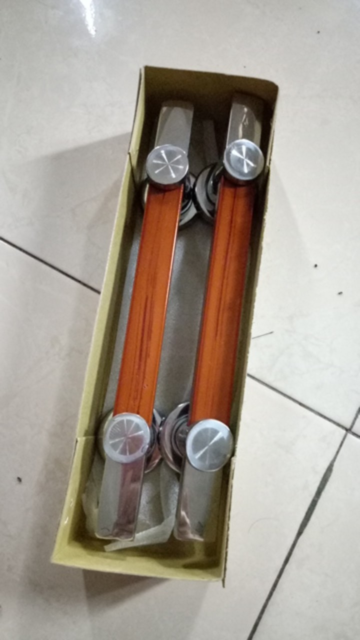 Handle Pintu Rumah Spb  Motif Kayu 25cm / Handel Tarikan Pintu Dua