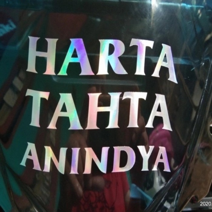 

Cutting Sticker Harta Tahta keren | Hologram Pelangi Custom anti air - Hologram