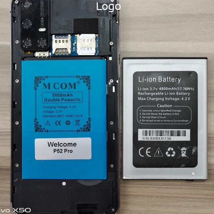 Baterai mcom welcome p52 pro baterry battery double power