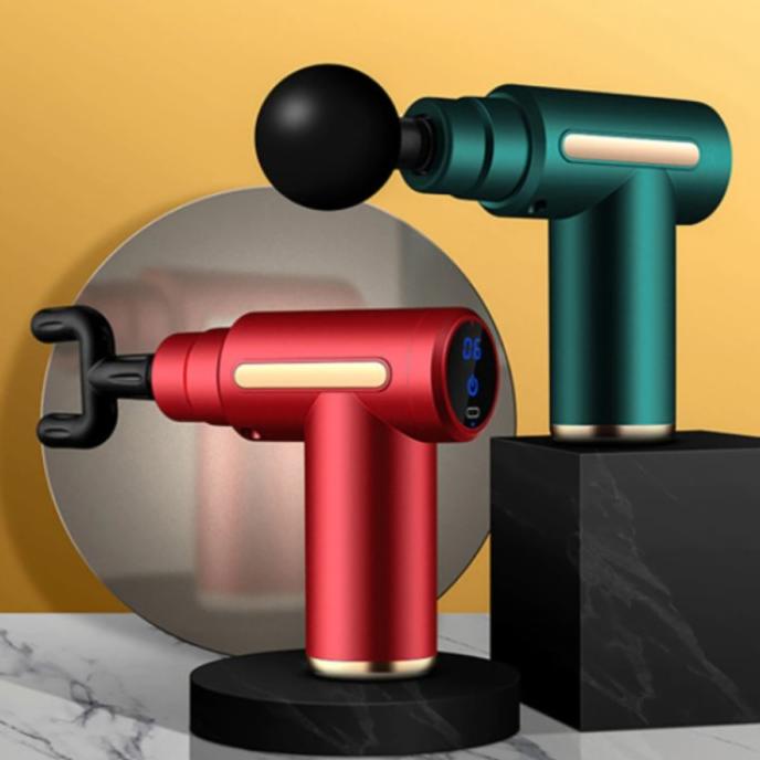 ROLINSON RL-MG01 Alat pijat MASSAGE GUN - DEEP TISSUE MUSCLE MASSAGER - 6 Kecepatan