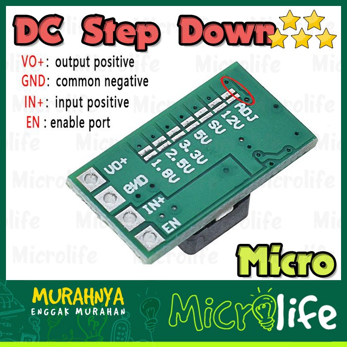 Micro DC Step Down 4v-24v to 5v 3A Buck Super Mini