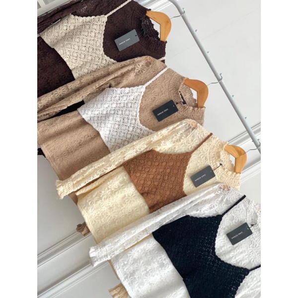 FW B988 Atasan Vest import | Atasan Rompi Rajut Import Premium