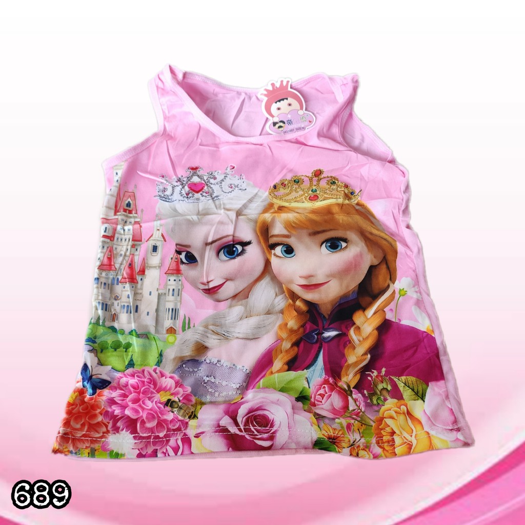 J689 SINGLET TANKTOP ANAK MOTIF FROZEN KAOS SINGLET ANAK TANGTOP TANKTOP ANAK MOTIF