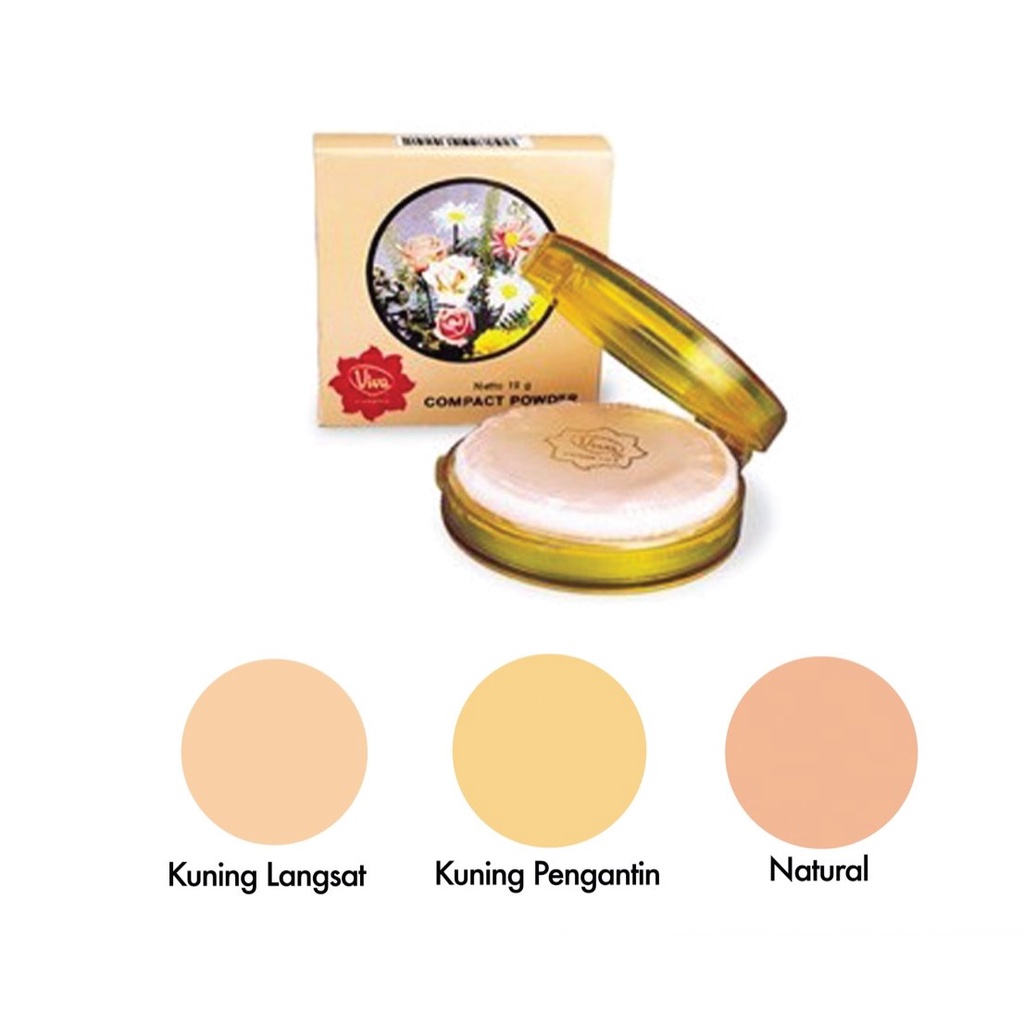 ❤ RATU ❤ Viva Compact Powder Standart Classic Bedak Padat 19g (✔️BPOM)