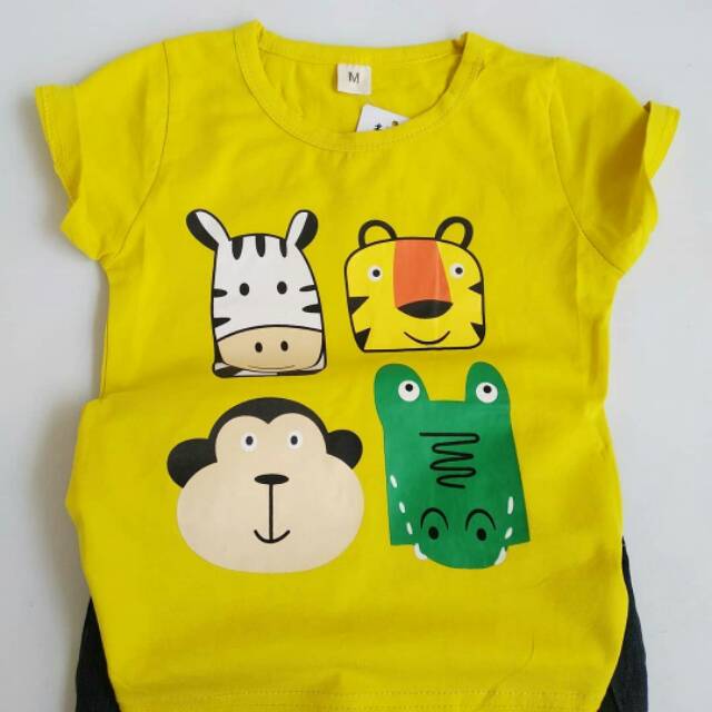 

set cute animal yellow