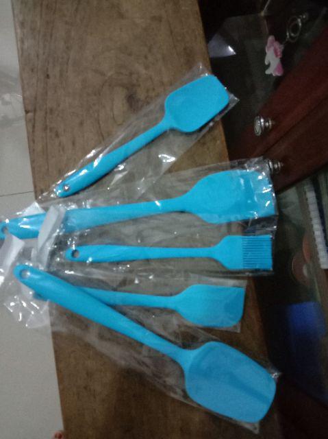 Terbaru Rubber Silicon Spatula Set 5pcs Bagus