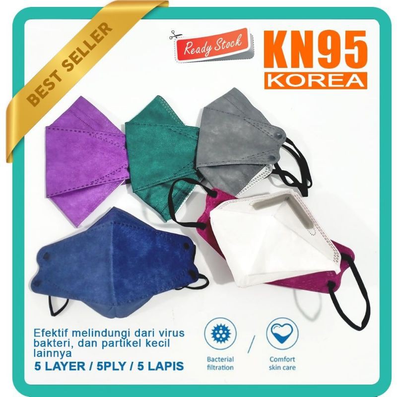 KF94 Korea design (Evo Style) High Quality, extra bantalan busa hidung nyaman