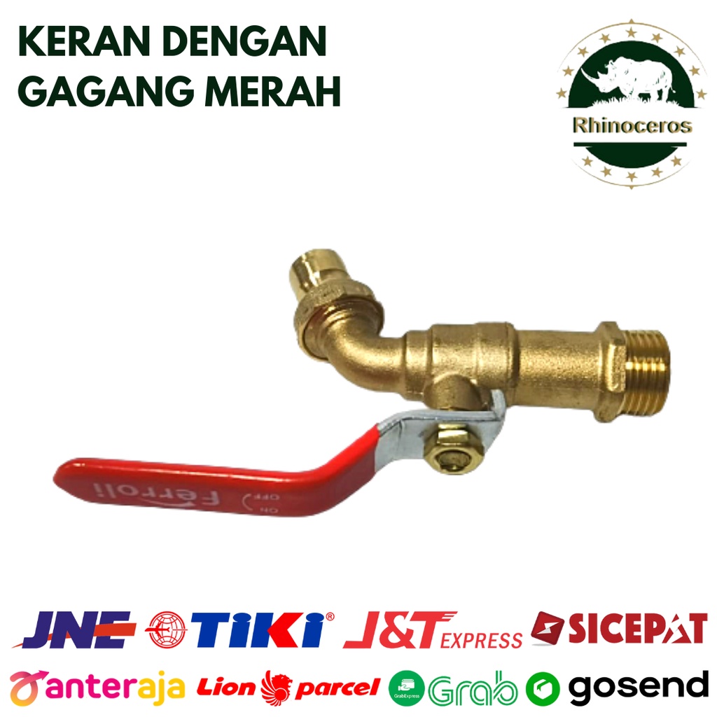 Keran Air Kuningan Kran Air Drat Taman Keran Tembok Fleksibel 1/2Inch