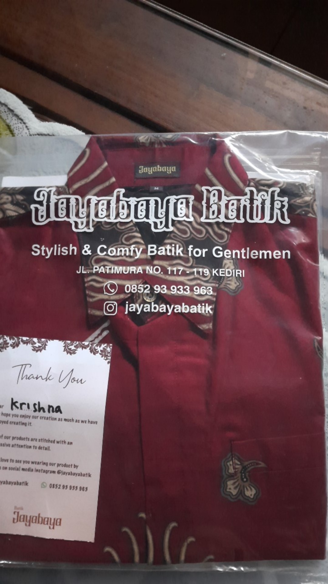 Kemeja Batik Pria Jayabayabatik Prabuwijaya