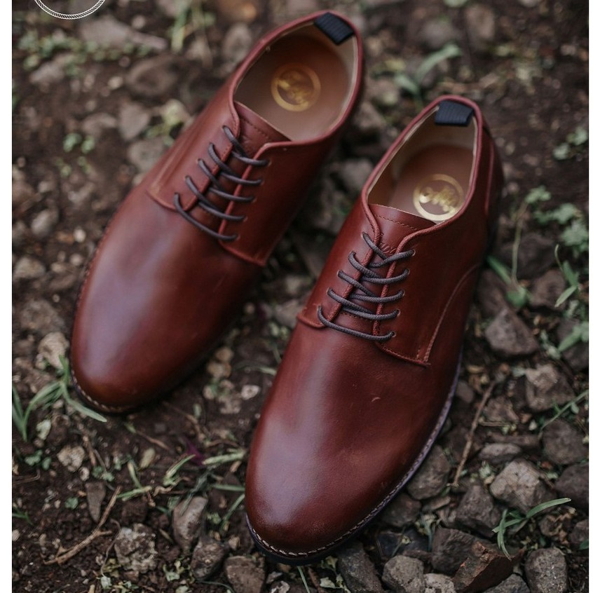 FOSTER BROWN | FORIND x Zapato | Sepatu Kulit Asli Vintage Klasik Pria/Cowok/Men - Derby - Footwear