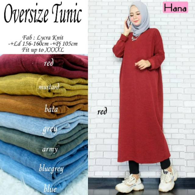 NEW OVERSIZE TUNIC ATASAN WANITA JUMBO