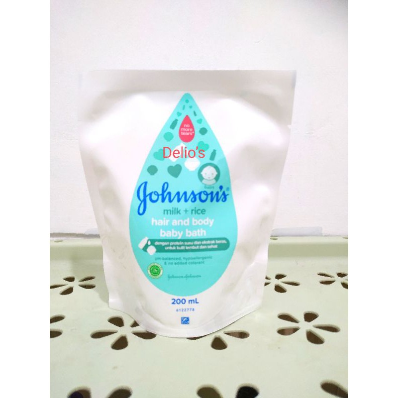 Johnson bath milk and rice 200ml refill milk rice