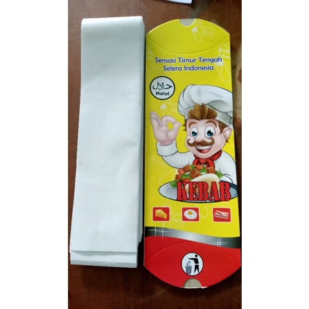 

Dus Kebab / Kemasan Kebab Ukuran besar Isi 50pcs