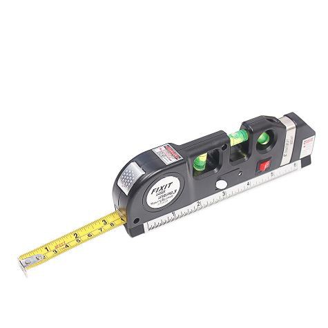 [ALATUKUR] -  Taffware LEVELPRO3 Penggaris Laser Horizontal Vertical 250CM + Waterpass