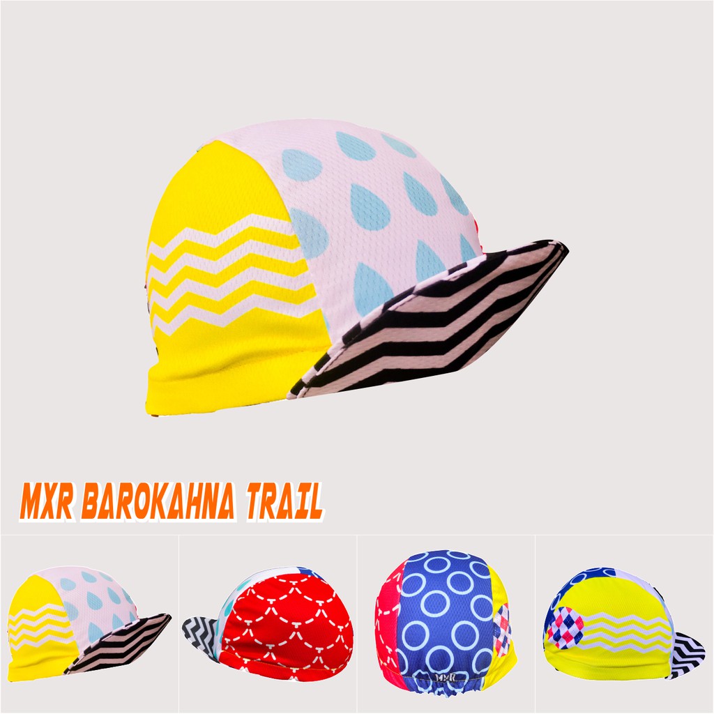  Topi  Sepeda  Rain Color Fun Hat Cycling Cap MXR Barokahna 