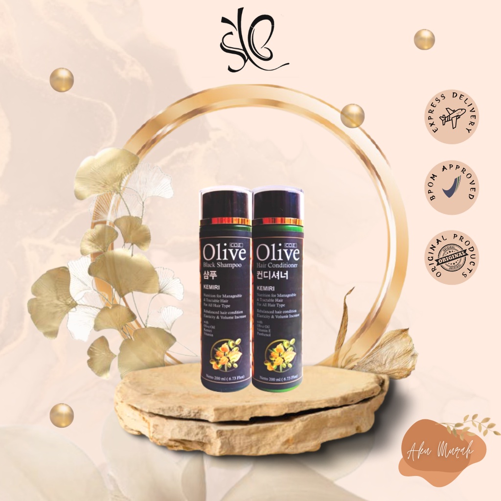 ✨ AKU MURAH ✨Paket Kemiri SYB Olive Black Conditioner + Shampoo