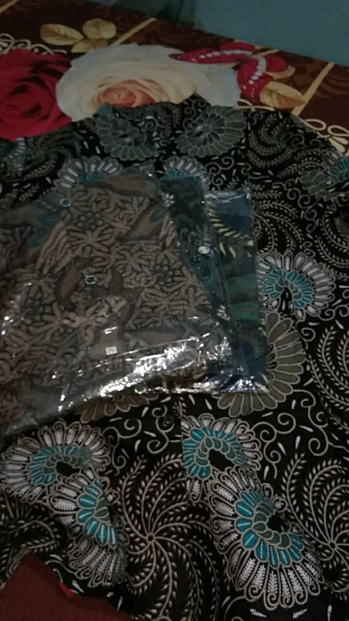 Tey-17 Batik Wanita Asj Sa Hrb026 Kenongo Kemeja Tosca Pendek