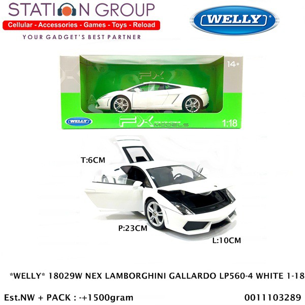 WELLY 18029W NEX LAMBORGHINI GALLARDO LP560-4 WHITE 1-18