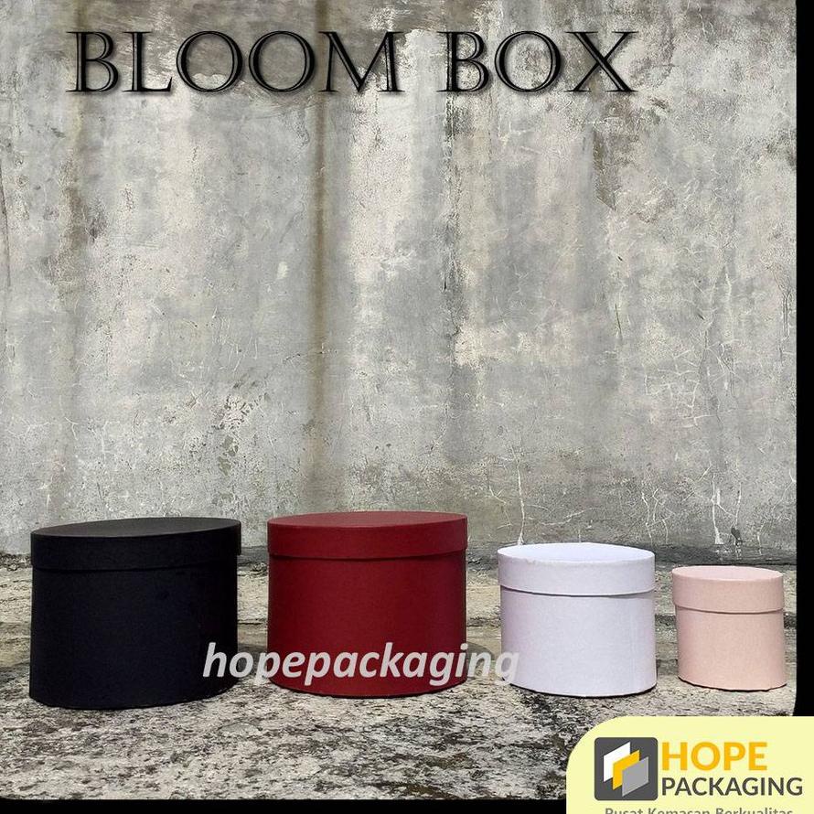 

➵ Bloom Box Bulat 4 ukuran Box Bunga Kotak Bunga /Flower Box Blooming Box Gift Box ➤