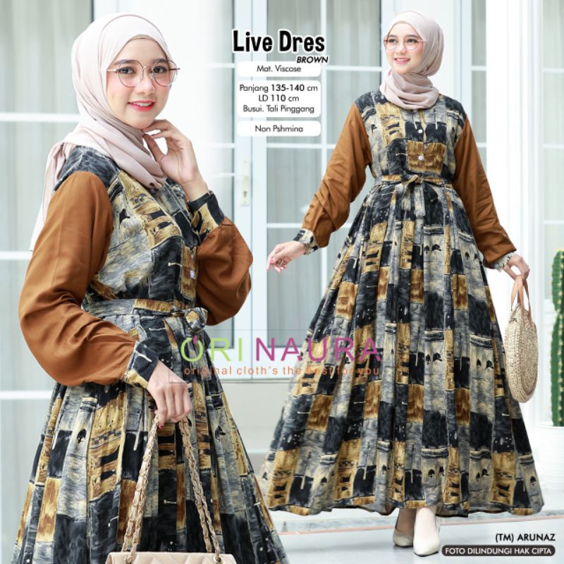 LIVE DRESS / GAMIS RAYON / GAMIS MOTIF BY ORI NAURA