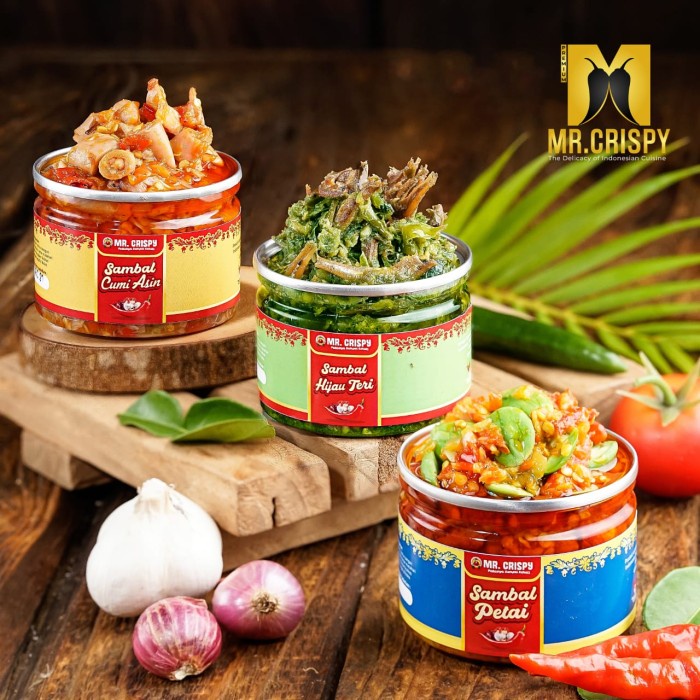 

Jual Paket Sambal 3 Botol / Sambel Cumi /Petai/Bajak Ebi / Teri Mr Crispy