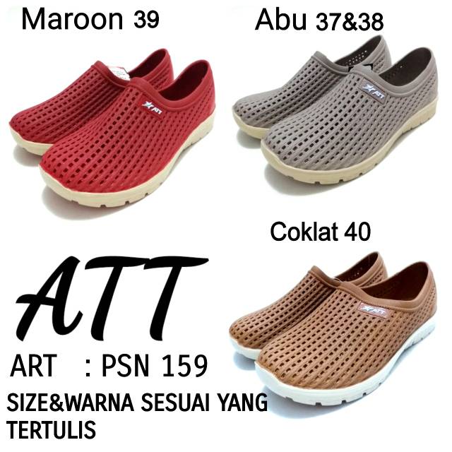 SEPATU KARET SLIP ON WANITA ATT PSN 159 MURAH DAN NYAMAN