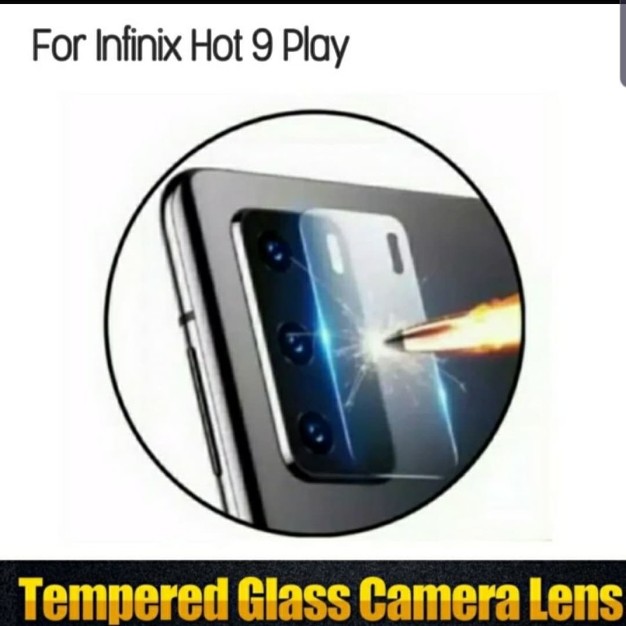 INFINIX HOT 8 HOT 9 HOT 10 HOT 9 PLAY Tempered Glass Camera Anti Gores Kamera Bening