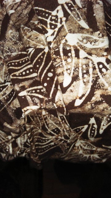 Tey-17 Batik Wanita Asj Sa Hrb026 Kenongo Kemeja Tosca Pendek