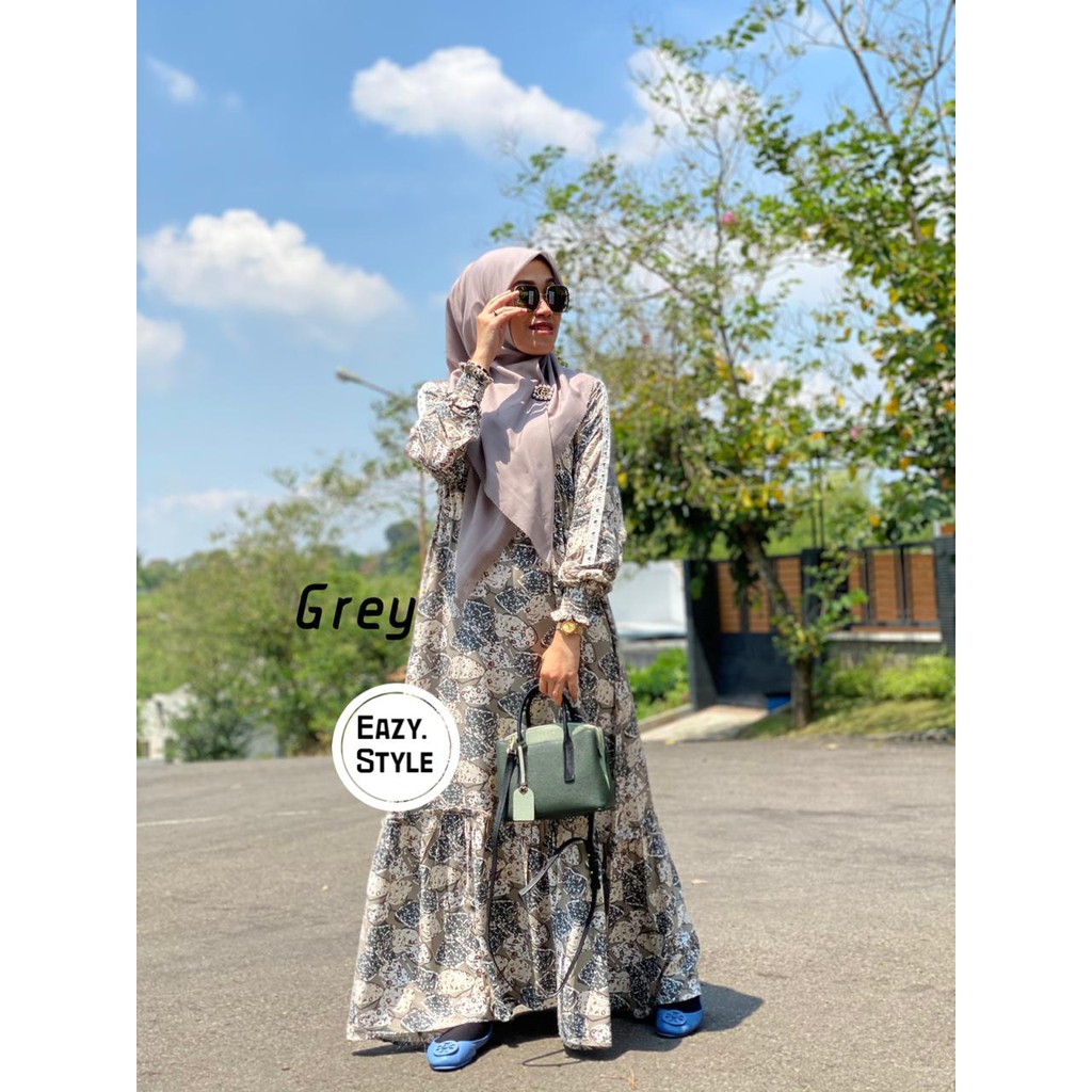 Gamis Daily Eazy Style Grey