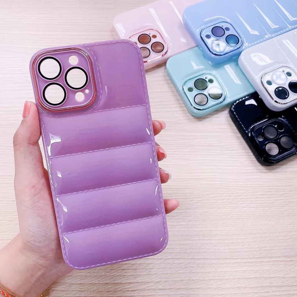 (Moza) Puff Case Bantalan Luxury Iphone 11 11 Pro 11 Pro Max 12 12 Pro 12 Pro Max 13 13 Pro 13 Pro M