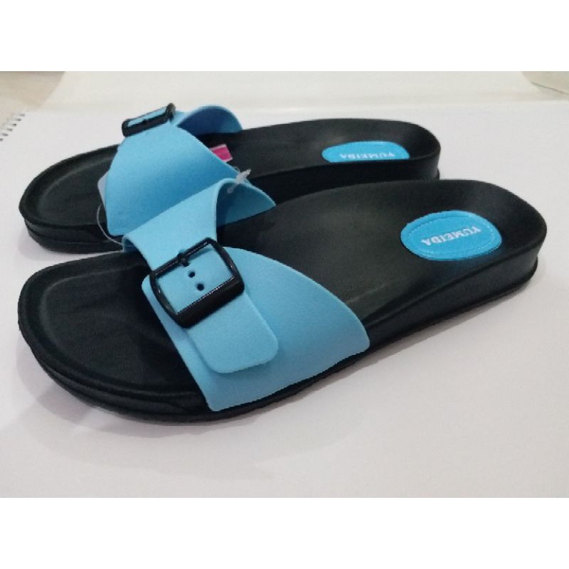 ORIGINAL. Sandal slop gesper wanita YUMEIDA LD 9061 L Size 37-41-6