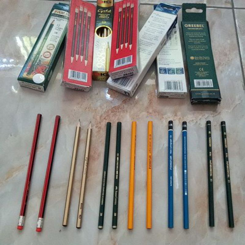 

Pensil Staedtler,Greebel,Faber Castel,Joyko,Big