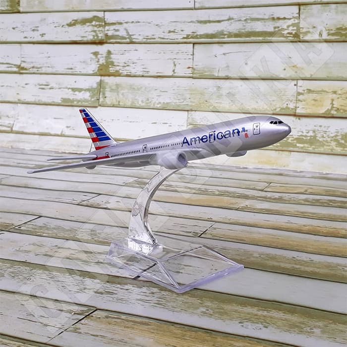 Miniatur Pesawat American airlines full besiMN090