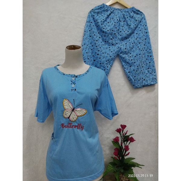 Baju Tidur Stelan Wanita Baby doll Celana Pendek Dewasa Jumbo