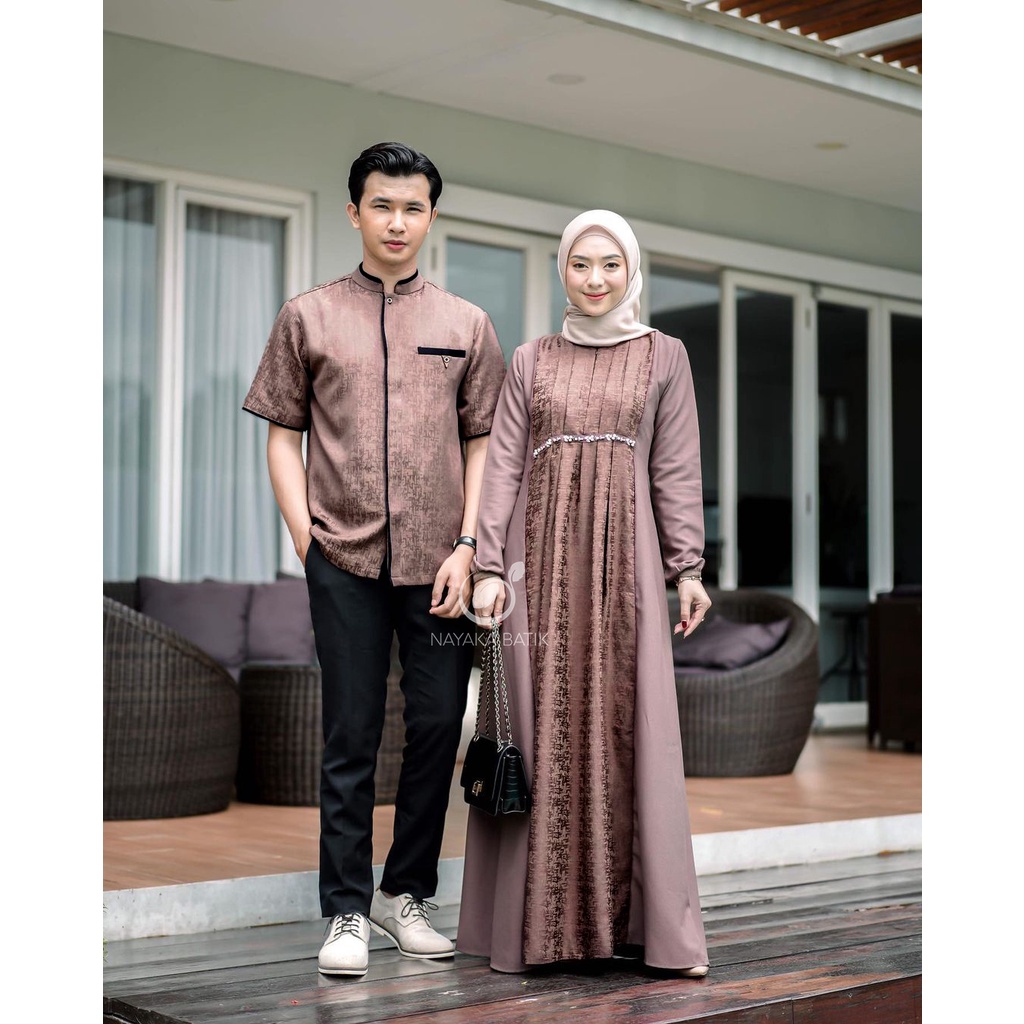 [NEW ARRIVAL] SARIMBIT BATIK COUPLE GAMIS ZIYA - GAMIS BUSUI - GAMIS COUPLE SPESIAL BAJU LEBARAN - SET BAJU COUPLE MUSLIM TERBARU - COUPLE GAMIS SYAR'I - COUPLE GAMIS KOMBI PAYET MUTIARA - BAJU COUPLE PASANGAN