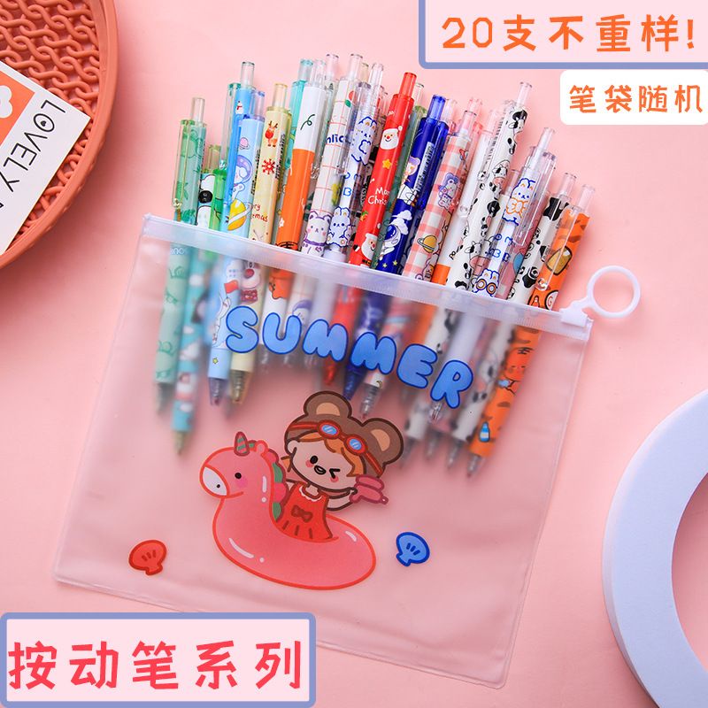 

Pulpen Tinta Set (isi 20 Pcs tekan) Dengan Berbagai Macam Karakter (Random)