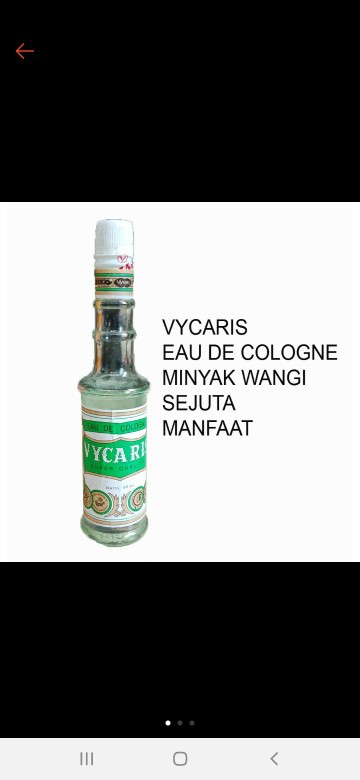Jual Vycaris Eau De Cologne Super Quality 85 Ml Minyak Wangi Serba Guna Indonesia Shopee Indonesia