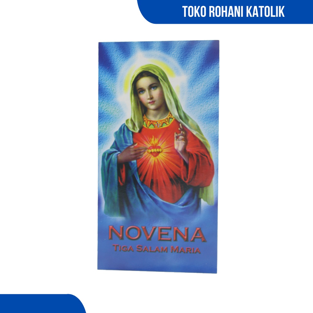 LEMBAR DOA NOVENA 3 SALAM MARIA / NOVENA TIGA SALAM MARIA / BUKU DOA KATOLIK / LEMBAR DOA ROSARIO KATOLIK / BUNDA MARIA / PATUNG MARIA /