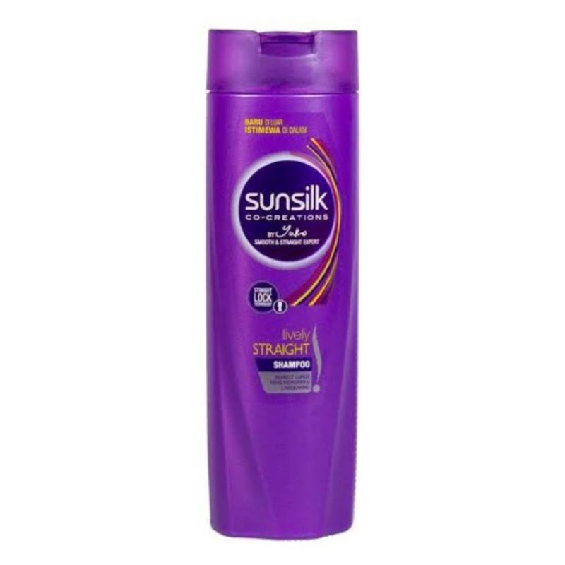 SHAMPOO SUNSILK LIVELY STRAIGHT 340 ml - Shampo Sunsilk - Sampo Sunsilk 340ml -Variant Ungu